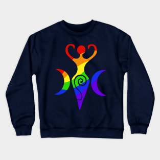 Rainbow Goddess Crewneck Sweatshirt